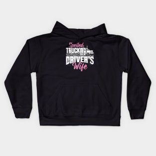 Spoiled Truck Driver's Wife Kids Hoodie